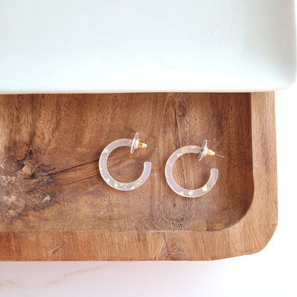Spiffy & Splendid - Cam Mini Hoops - Gold Flake // Earrings, Gift