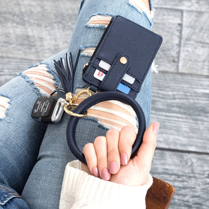 Aili's Corner - Key Ring ID Wallet Zip Bracelet