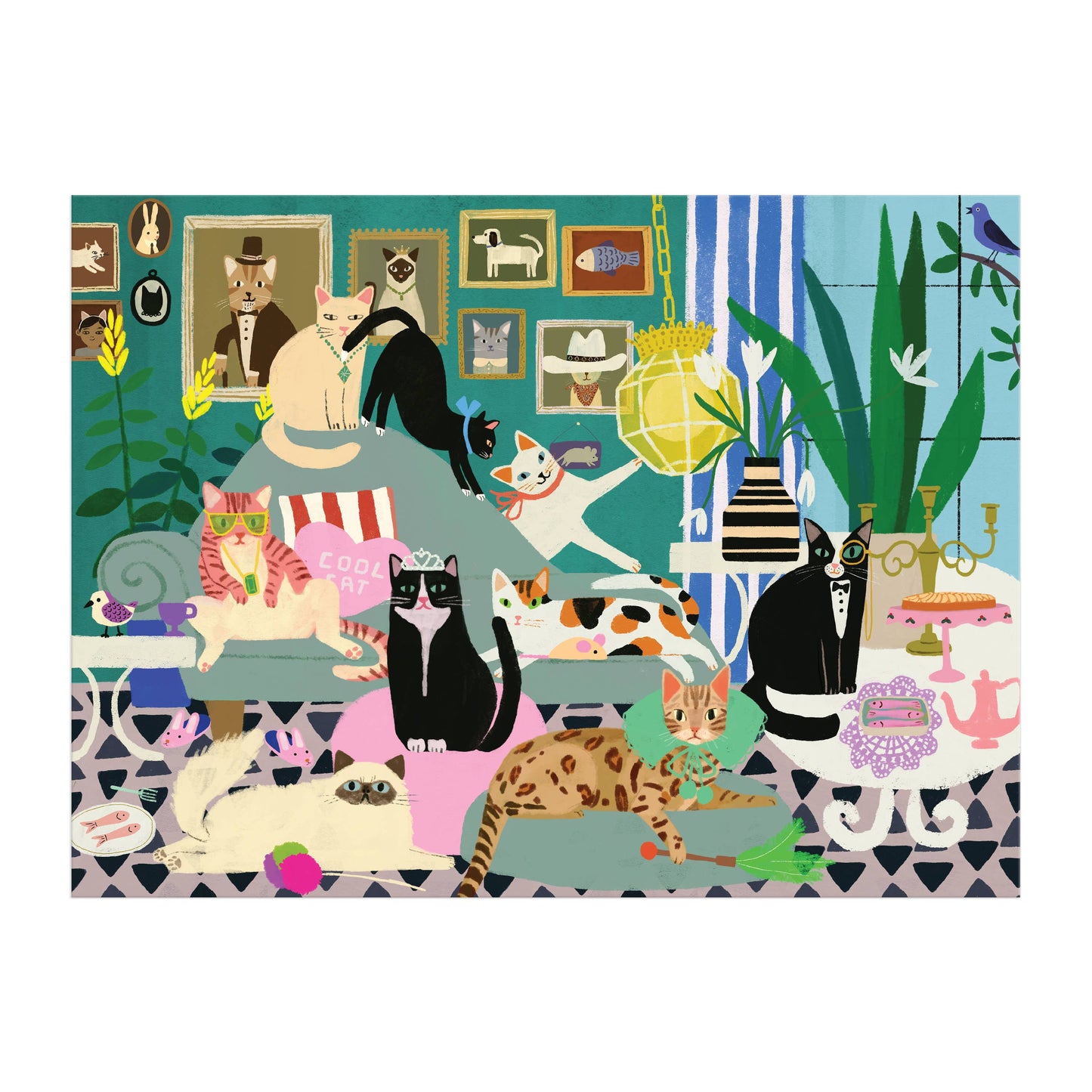 Chronicle Books - Glamour Cats 1000 Piece Puzzle