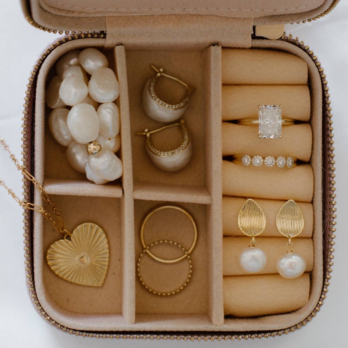 True by Kristy Jewelry - Annie Freshwater Pearl Stud Earrings Gold Filled