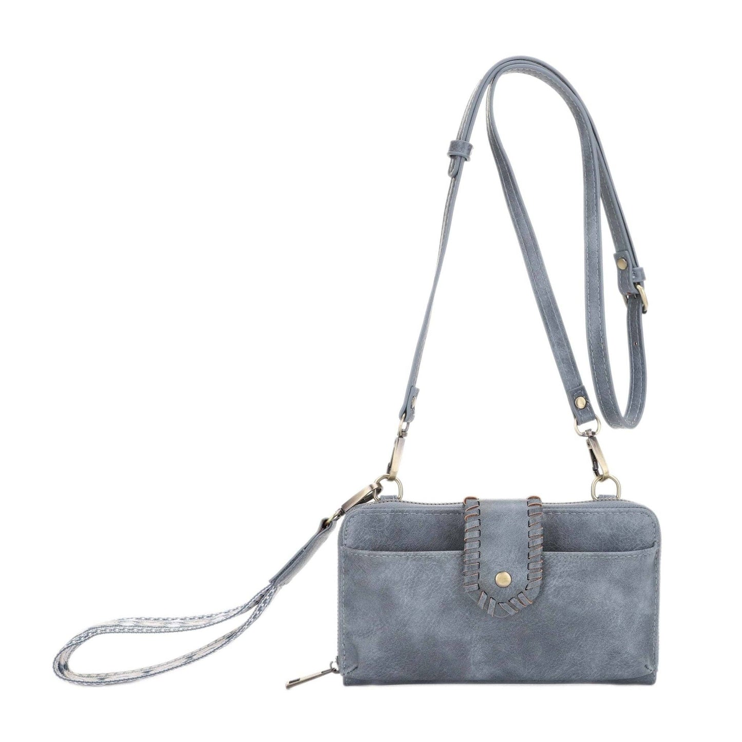 MiMi Wholesale - SV32087WW Jolie Crossbody Wallet With Boho Wrist Strap