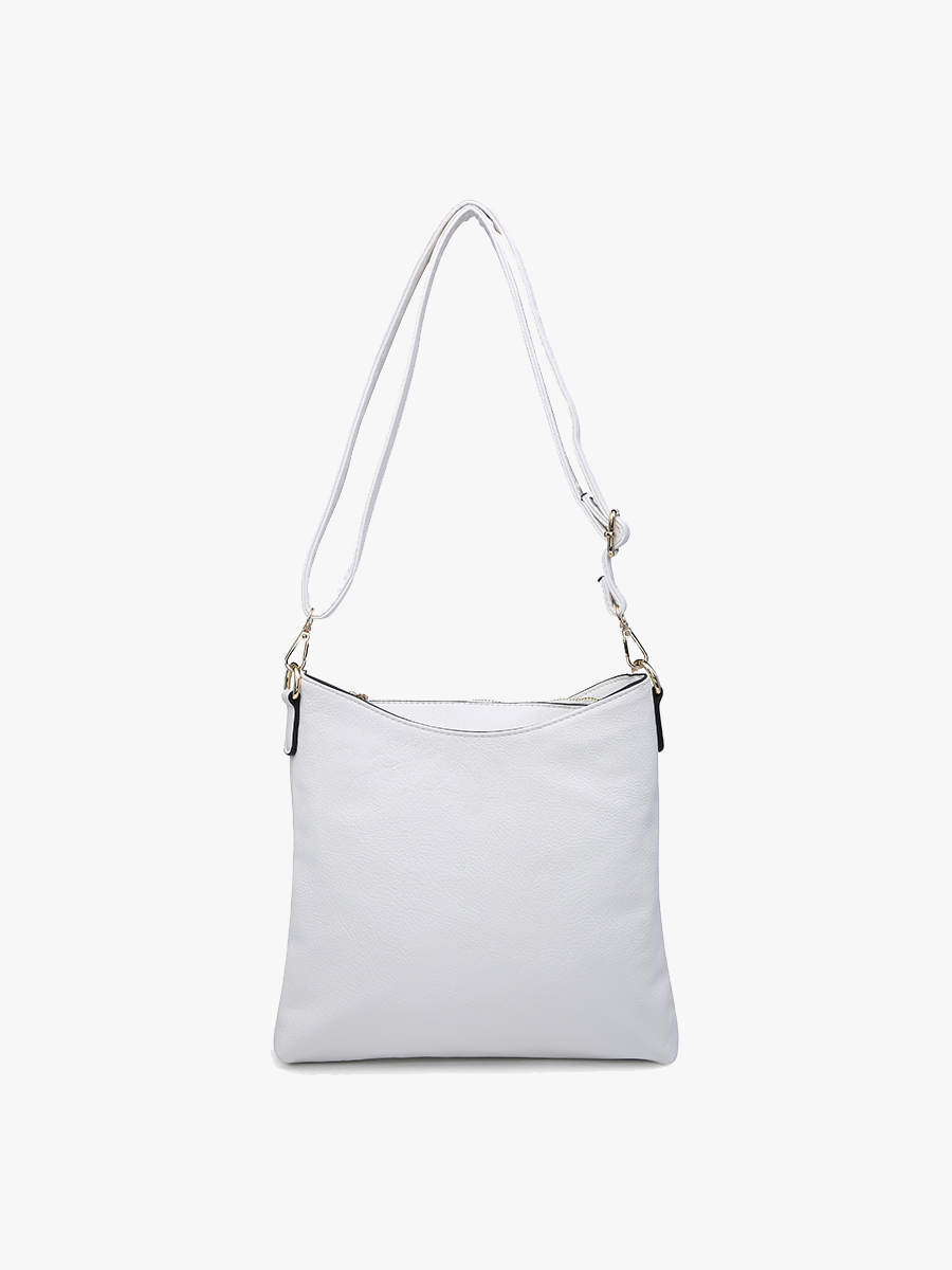 Jen & Co. - Emma 3 Compartment Crossbody w/ Snap Closure | M1765
