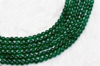 Soothing Crystals - Green Jade Round Beads, 4, 6, 8, 10mm Project Crystal Beads