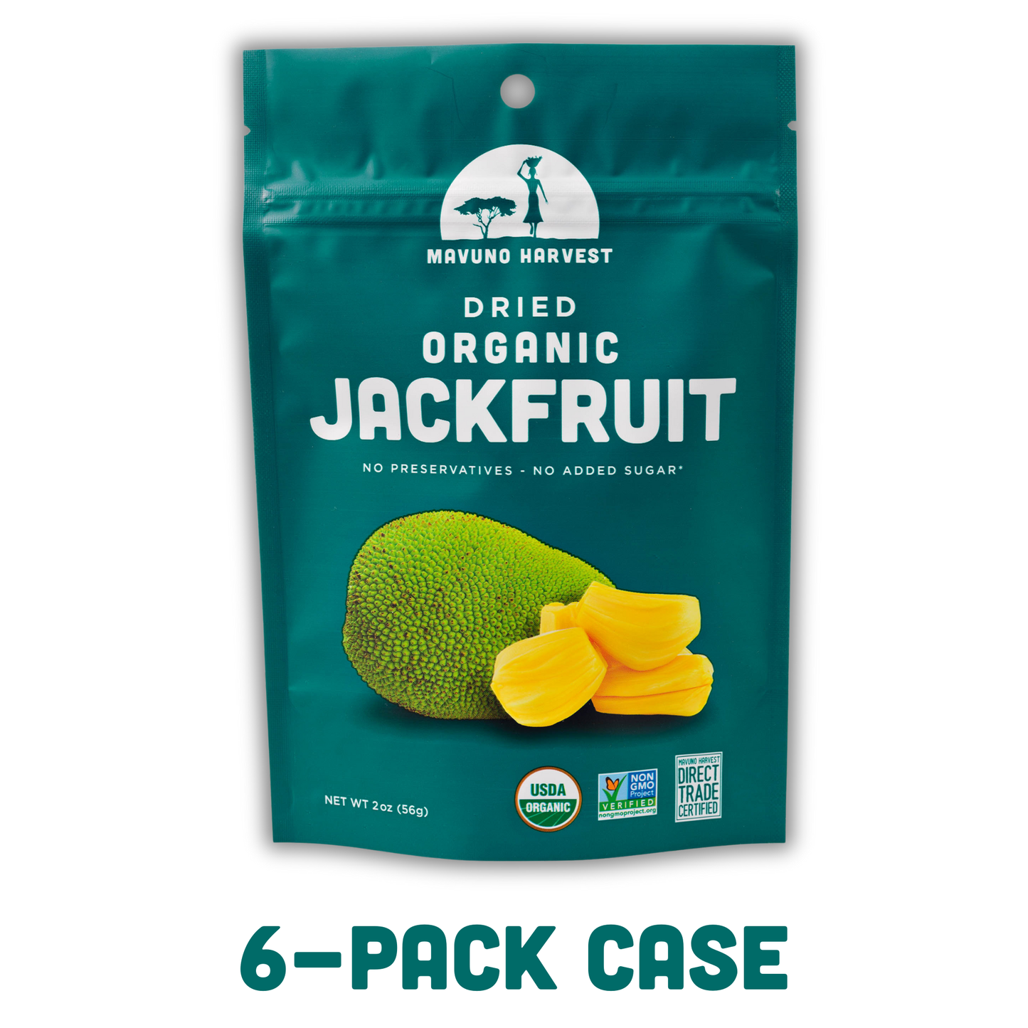 Mavuno Harvest Organics - Organic Dried Jackfruit, 6-pack case