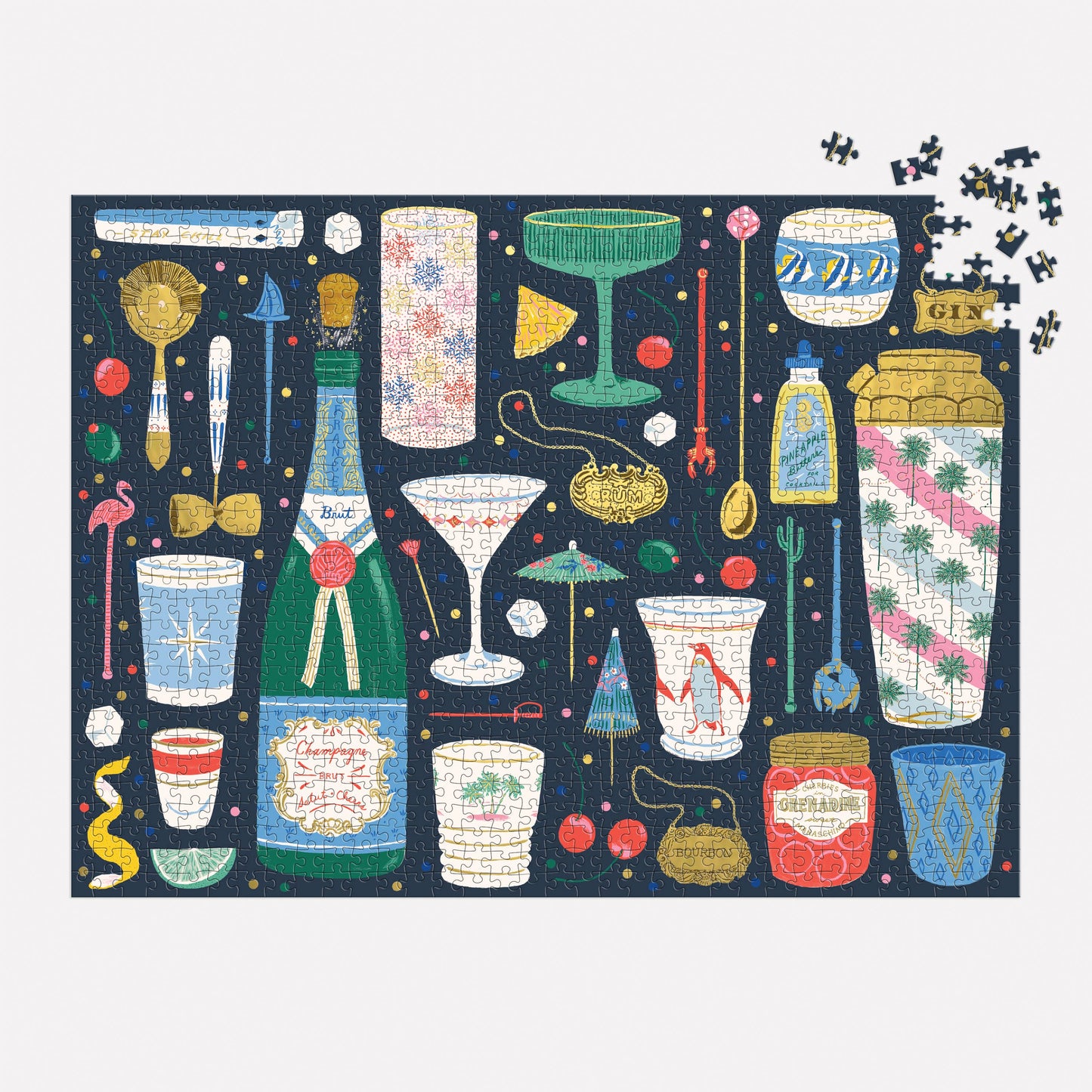 Chronicle Books - Merry Mixer 1000 Piece Foil Puzzle