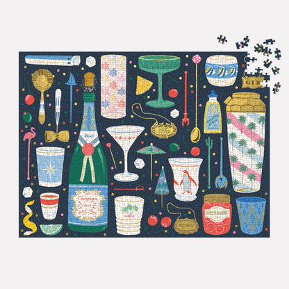 Chronicle Books - Merry Mixer 1000 Piece Foil Puzzle