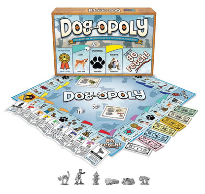 Outset Games and Cobble Hill Puzzles - Dog-Opoly (New Design) - A Hit for Dog Lovers of All Ages