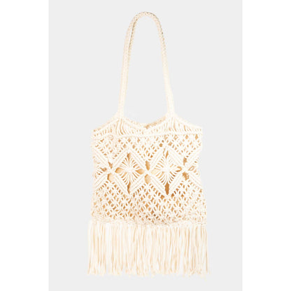 Collections by Fame Accessories - Intricate Woven Pattern Tote Bag