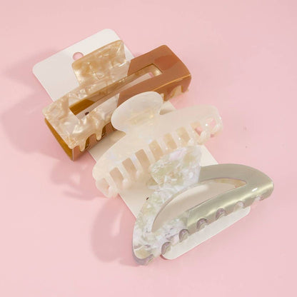 Anarchy Street - Acetate Three Piece Hair Claw Set