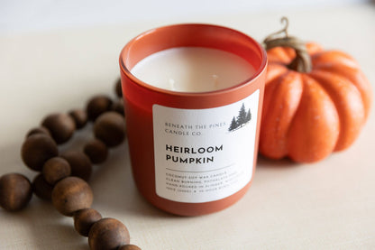 Beneath The Pines Candle Co. - Heirloom Pumpkin: Coconut-Soy Candle