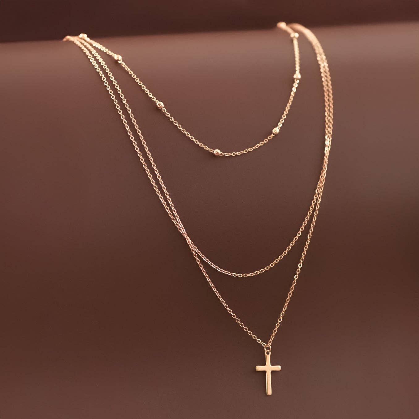 MA203 Mia Accessories - 18K Gold Plated Waterproof Stainless Steel Chain Necklace - 6948