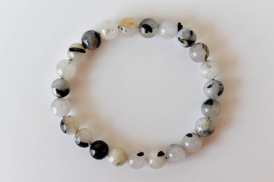Soothing Crystals - Black Rutile Bracelet (Trauma and Depression)
