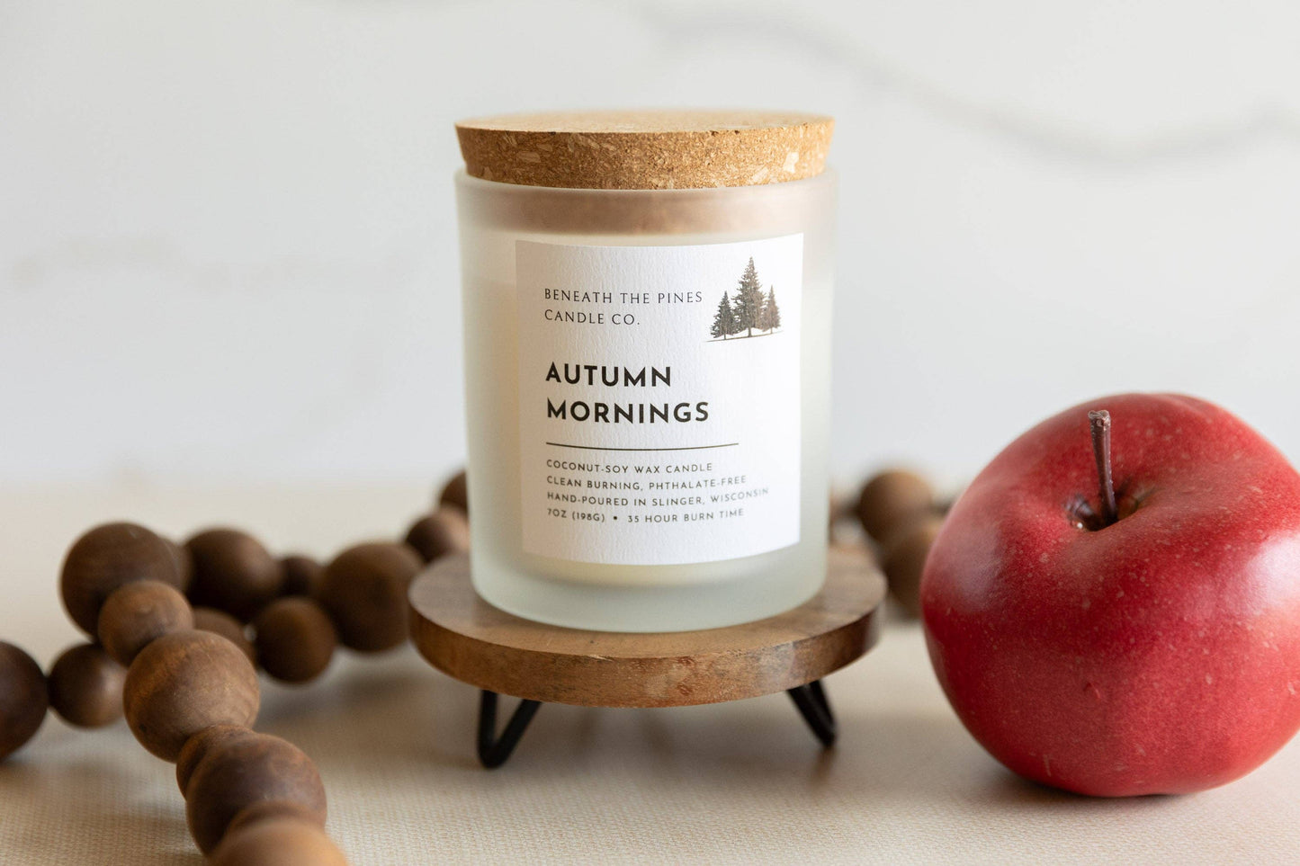 Beneath The Pines Candle Co. - Autumn Mornings: Coconut-Soy Candle