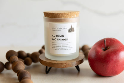 Beneath The Pines Candle Co. - Autumn Mornings: Coconut-Soy Candle