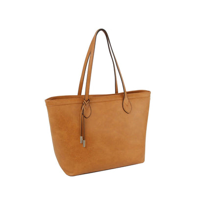 Handbag Factory Corp - Fashion shopper tote bag with knot detail