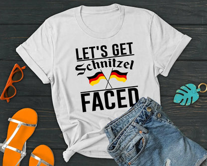 Vivtrek - Oktoberfest Funny Drinking Schnitzel Faced T-shirt