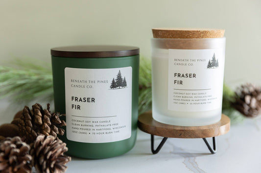 Beneath The Pines Candle Co. - Fraser Fir - Coconut-Soy Candle