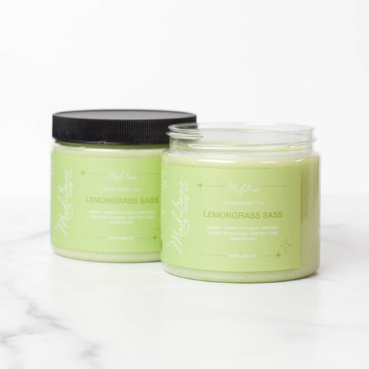Mad Sass Soap Co - Lemongrass Sass - Emulsified Sugar Scrub