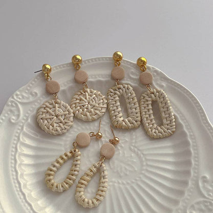 Dipped Shop - Vintage Geometrical Vacation Drop Earrings DPJE1715