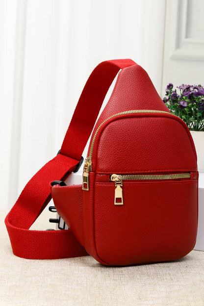 Hana - Solid PU Sling Bag