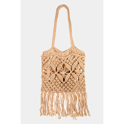 Collections by Fame Accessories - Intricate Woven Pattern Tote Bag