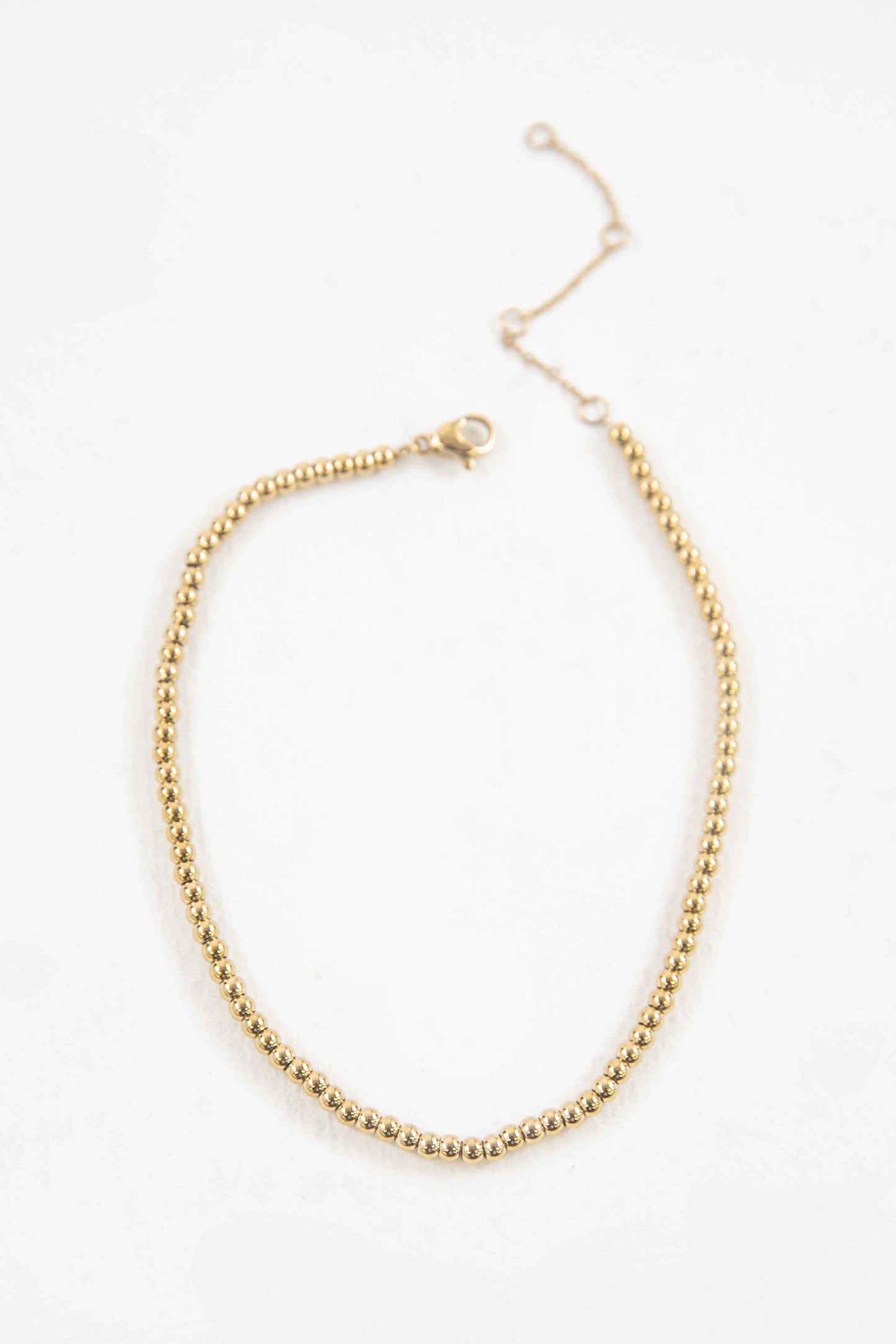 Lovoda - Micro Beaded Anklet | Gold