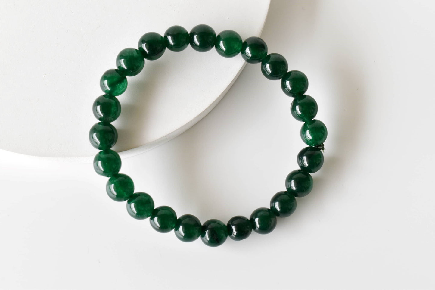 Soothing Crystals - Green Jade Bracelet (Wisdom and Balance)