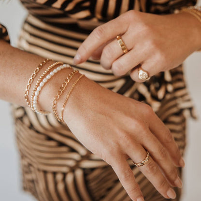 True by Kristy Jewelry - Sea Isle Freshwater Pearl Gold Filled Beaded Bracelet