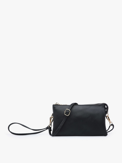 Jen & Co. - Riley Monogrammable 3 Compartment Crossbody/Wristlet | M013