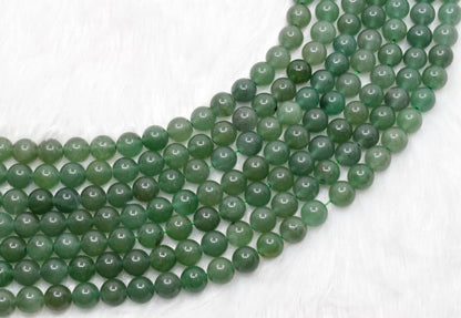 Soothing Crystals - Green Aventurine Round Beads, 4,6,8,10,12mm Mala For Beads