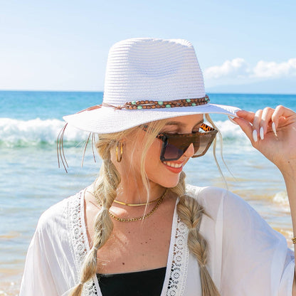 Aili's Corner - Boho Accent Panama Hat