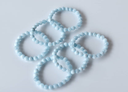 Soothing Crystals - Aquamarine  Bracelet (Protection and Anxiety Relief)