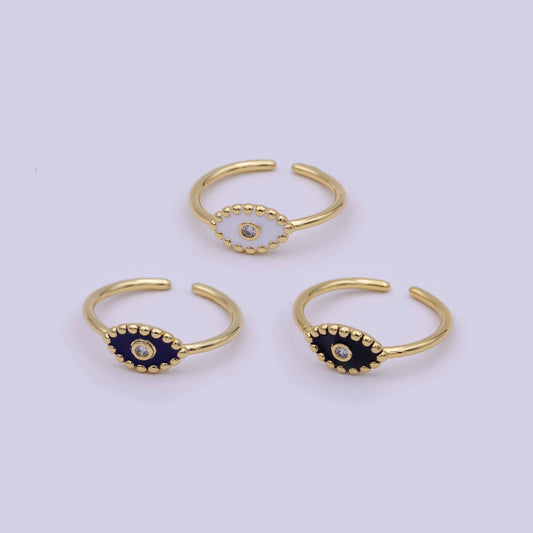 Aim Eternal - Minimalist 24K Gold Filled Beaded Evil Eye with Crystal Zirc