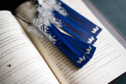 Dège Creative - Blue & Silver Crown Bookmark