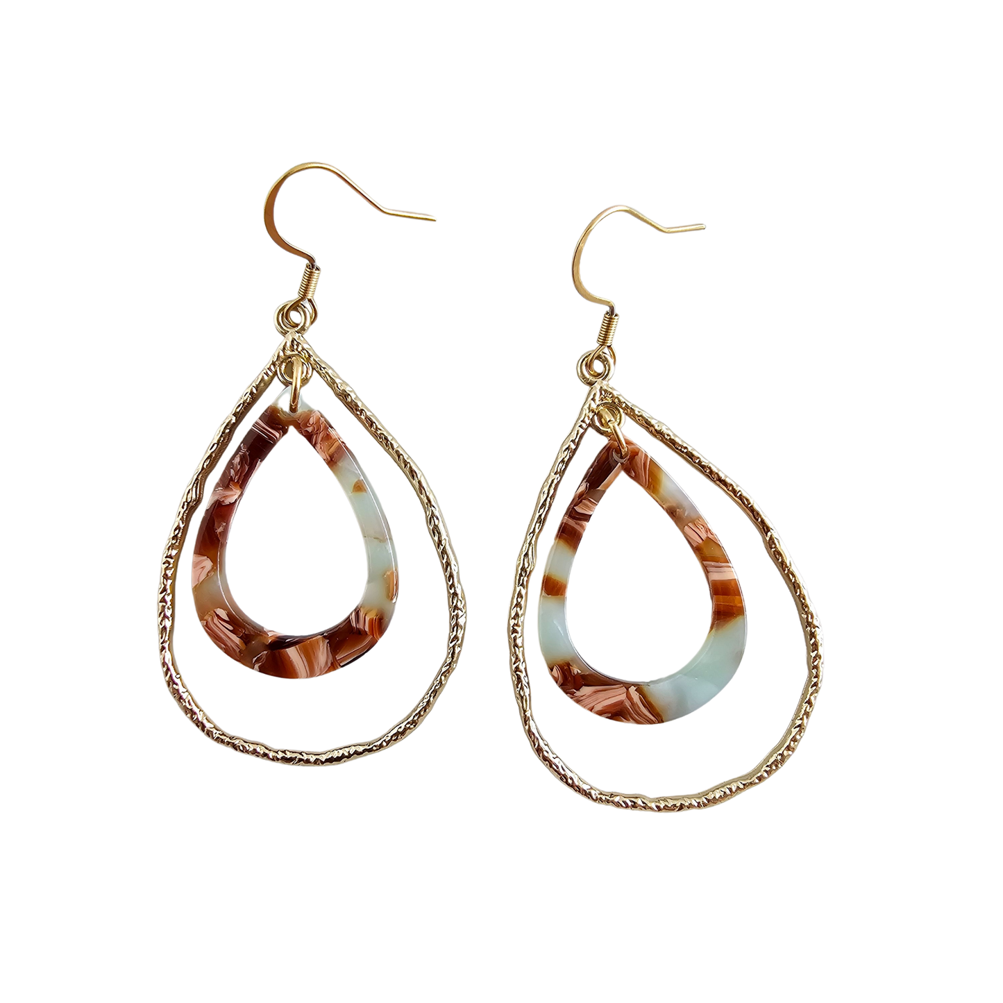 Spiffy & Splendid - Savannah Earrings - Seafoam & Rust // Jewelry, Gifts