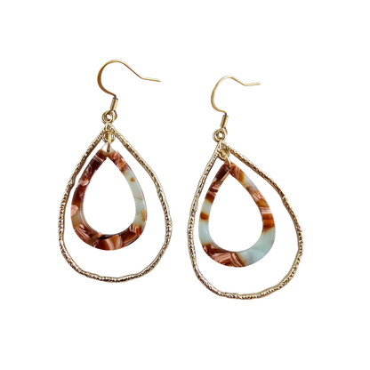 Spiffy & Splendid - Savannah Earrings - Seafoam & Rust // Jewelry, Gifts