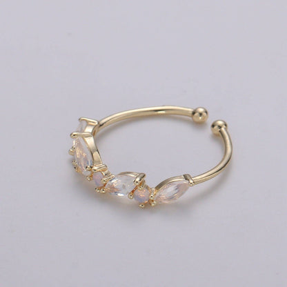 Aim Eternal - Dainty Marquise Ring, Minimalist Jewelry, CZ ring, stackable