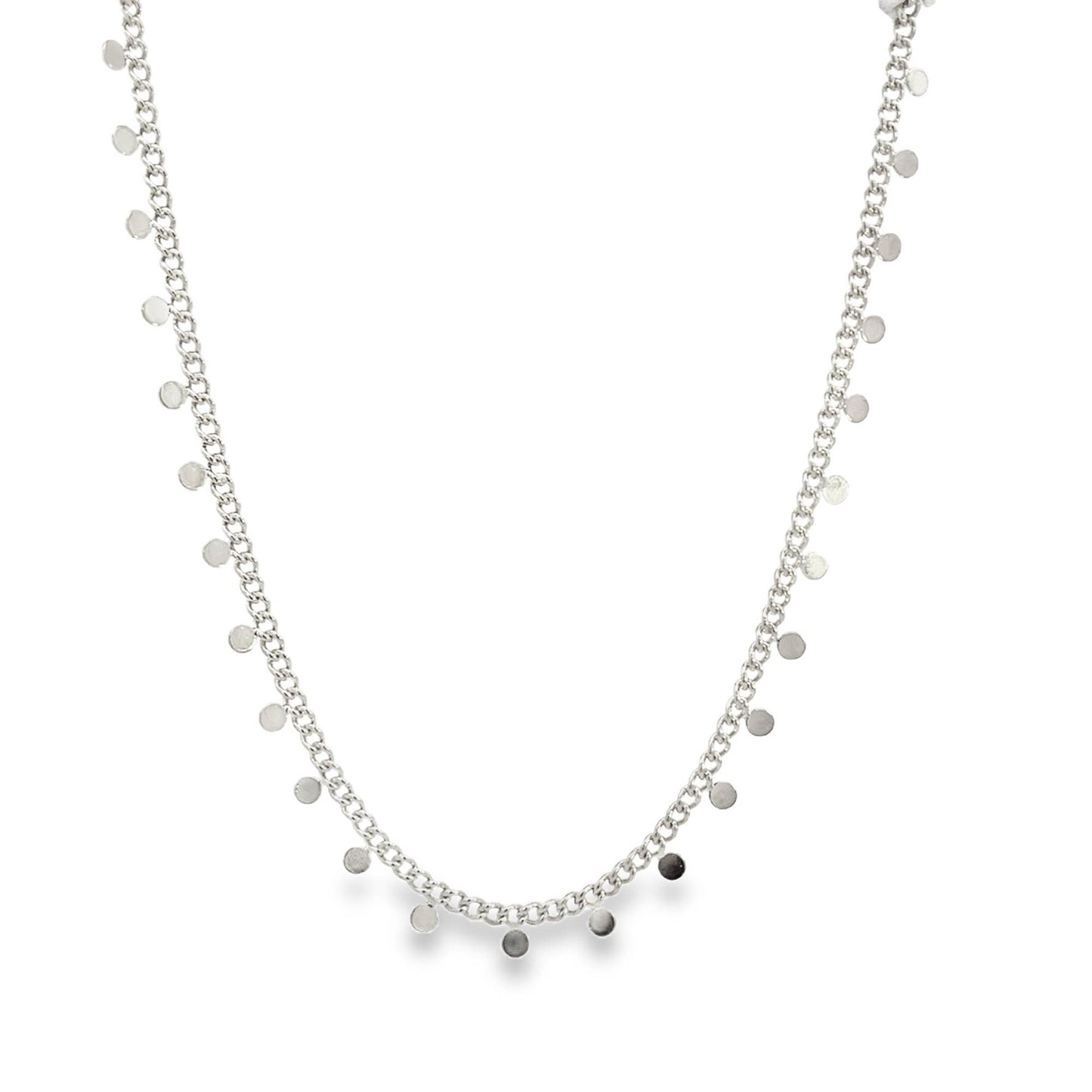 MIA Jewelry - 18K Gold Filled Round Circle Charm Choker (G25)