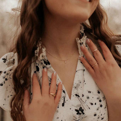 MV101 Mauve Jewelry Co. - Harper Diamond Teardrop Necklace