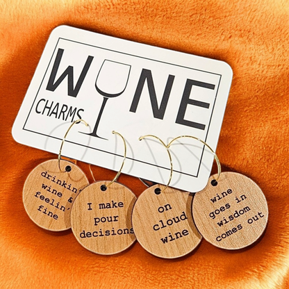 Lou Golden Designs - Pour Decisions Wine Glass Charms