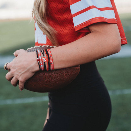 K'lani hair tie bracelets - University of Wisconsin Game Day Hair Tie Bracelets