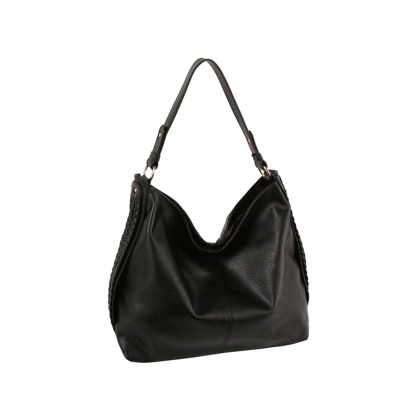 MiMi Wholesale - LH113Z Braided Side Detail Hobo Bag