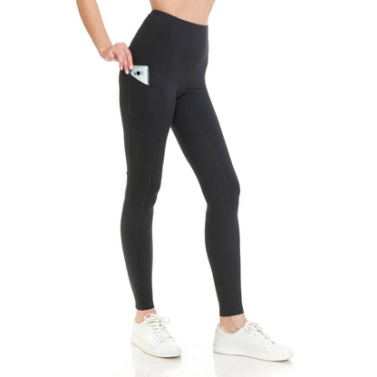 Leggings Depot -  High Waist Activewear Leggings - Side Pockets