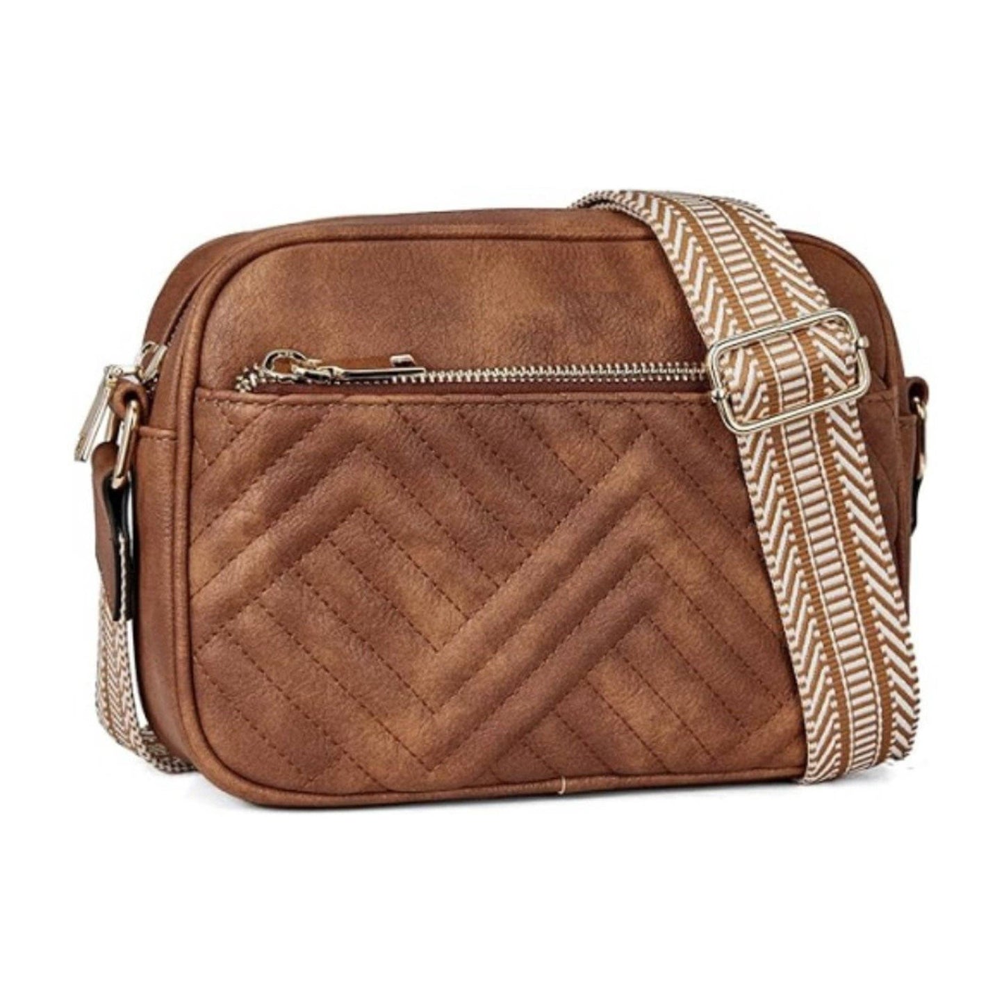 Aili's Corner - Everly Vegan Leather Camera Crossbody