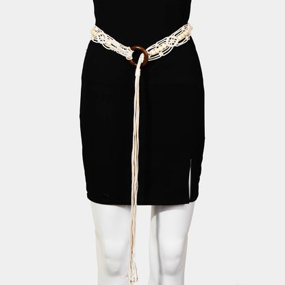 Collections by Fame Accessories - Rope Braided Boho Belt