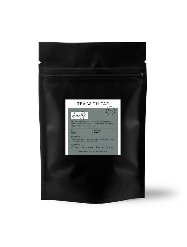 Tea with Tae - Chocolate Black Tea Small Gift Pouch (5 tea bags)