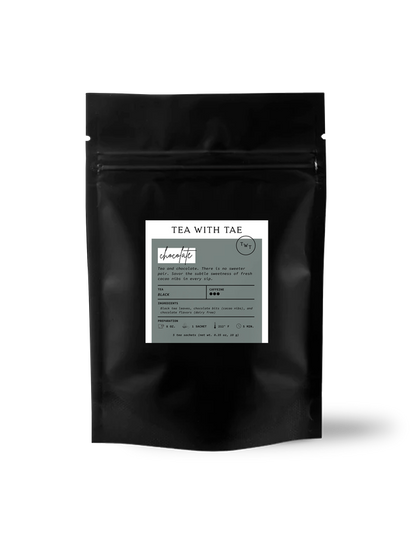 Tea with Tae - Chocolate Black Tea Small Gift Pouch (5 tea bags)