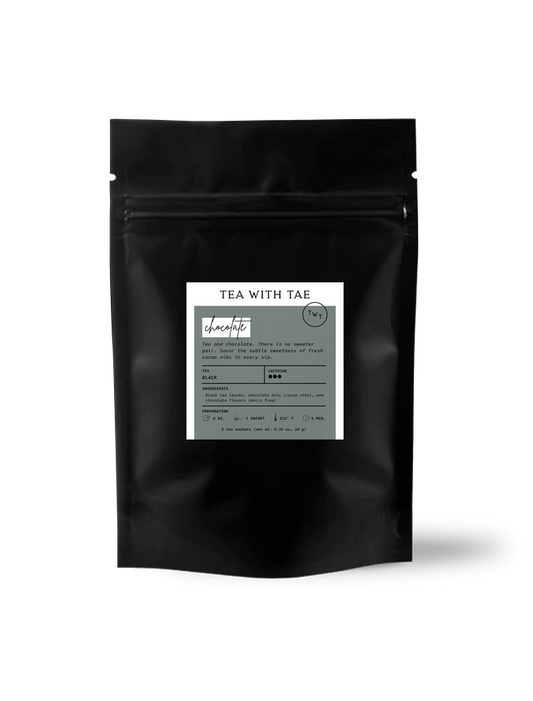 Tea with Tae - Chocolate Black Tea Small Gift Pouch (5 tea bags)