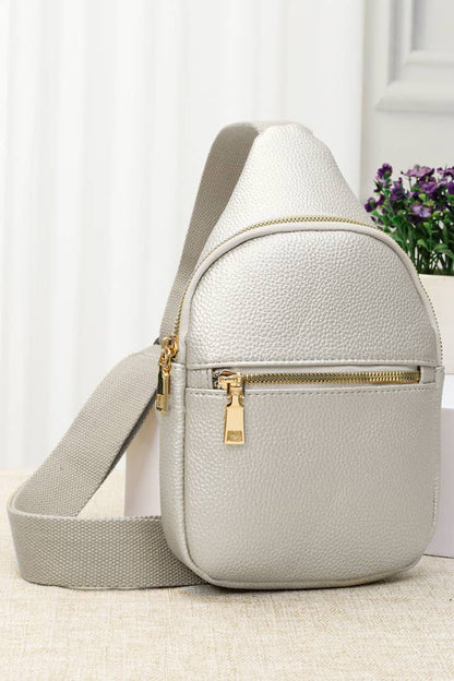 Hana - Solid PU Sling Bag