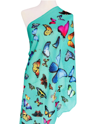 JC Sunny Fashion - 4 Colors--JC Signature Multicolor Butterfly Scarf